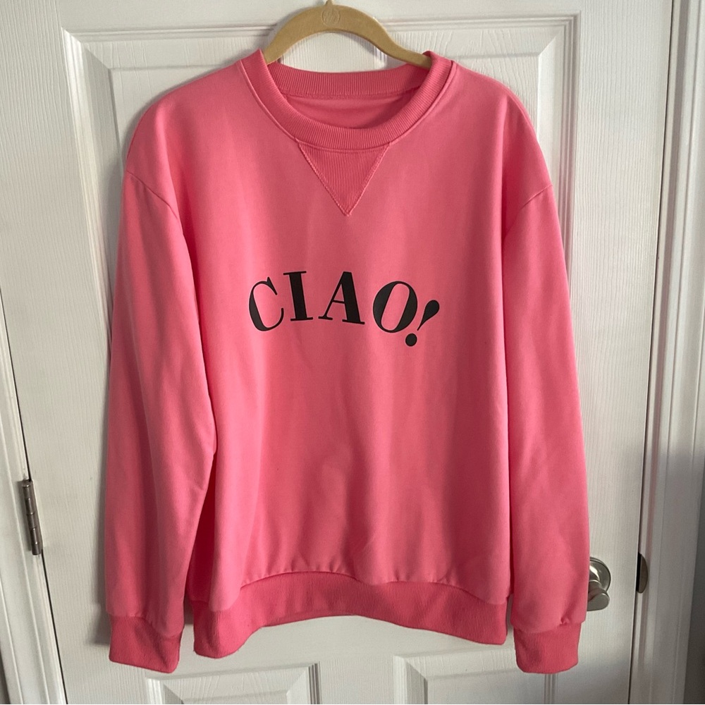 Amazon Pink Women's Crew Neck Sweater